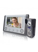 7 Inch Video Door Phone Doorbell Intercom Kit 1-camera 1-monitor Night Vision Wired