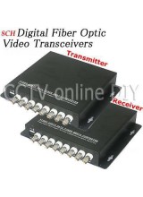 8 Channel Video Data Fiber Media Converter Digital Optical Transmitter and Receiver System For CCTV Security