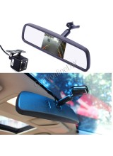 4.3" TFT LCD Screen Car Interior Replacement Rear View Mirror Monitor + CCD Day & Night HD Backup Reversing Camera System