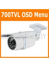 Security CCTV 700TVL 1/3" SONY E-Effio CCD OSD Menu Waterproof Outdoor IR Day and Night Camera