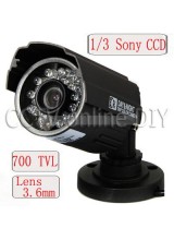 CCTV 700TVL High Resolution Night Vision Camera 1/3" SONY Super HAD CCD II 3.6mm Lens 21 IR Leds OSD Menu waterproof