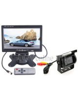 New 7" Car/Bus/ Truck Rear View LCD Standalone Monitor System Kit with 18 IR LED Reversing Back up Camera