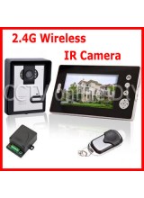 2.4GHz Wireless 7 Inch Digital TFT LCD Video Door Phone Home IR Camera Intercom System