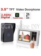 Home 2.4GHz Digital Wireless Video Door Phone Intercom System IR Camera 3.5 inch TFT LCD Touch Key Take Photos