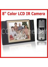 8-Inch Color Video Door Phone Doorbell Intercom System 1 IR Night Vision camera 1-monitor
