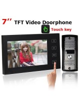 Ultra-thin Home 7" TFT LCD Color Video Door phone Intercom System with Touch Key Free Shipping