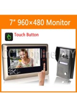 7 inch 960 x 480 TFT LCD IR Camera Home Video Door Phone Doorbell Entry System with Touch Button