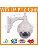 Security CCTV Outdoor Wireless Wifi IP PTZ Waterproof IR Camera support Phone View 4-9mm Zoom Lens 22pcs Leds IR Cut