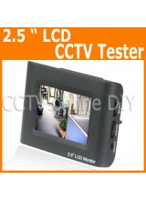 Portable Security CCTV Video Camera Tester with 2.5 inch LCD Monitor Rechargeable Battery