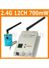 CCTV 12CH 700mW 2.4G Wireless AV Transmitter and Receiver Kit for Security Camera Model Airplane