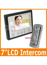 7 Inch Color Video Door Phone Doorbell Intercom System 1-camera 1-monitor