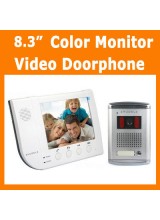 8.3 inch Color Monitor Home Video Door Phone Doorbell Intercom System with Unlock Function