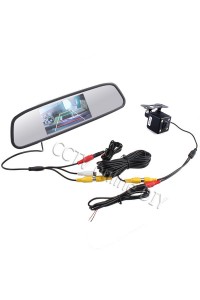 4.3" Screen TFT LCD Car Rear View Rearview Mirror Monitor + Backup Camera