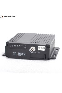 ANSHILONG 8-36V 720P MINI Realtime SD Car Mobile DVR 4CH Video/Audio Input with Remote Controller Encrption