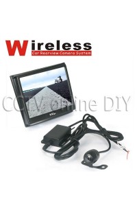 2.4G Wireless Car Rear View Back Up Wide Angle Camera System 3.5inch Color Monitor Screen