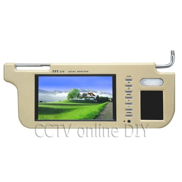 SHOUNAO 7 Inch Car Sunvisor Interior Rear View Mirror Sn Lcd Monitor DVD/VCD/GPS/TV Player Rear Camera Sun Visor Color : Left
