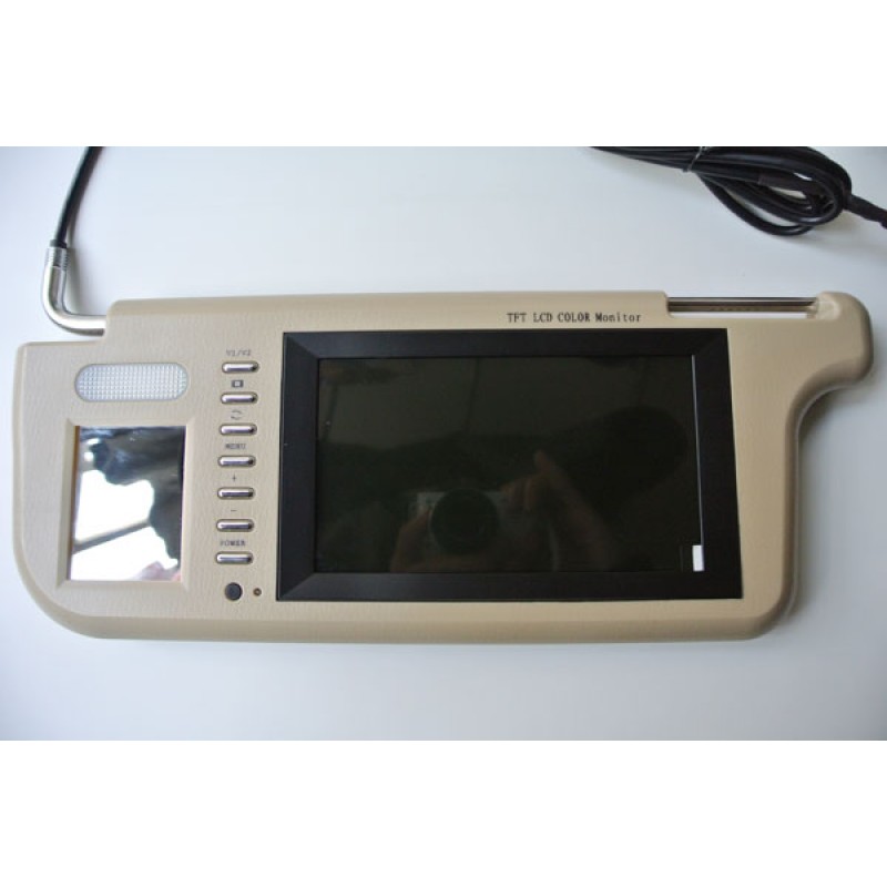 7 Inch Sun Visor LCD Screen 7-Inch Beige Sun Visor LCD Monitor - 2 ...